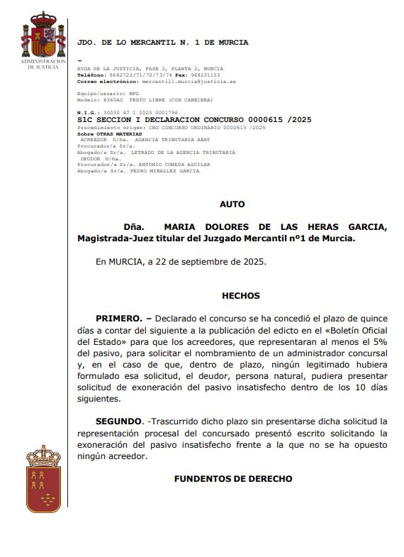caso exito segunda oportunidad murcia