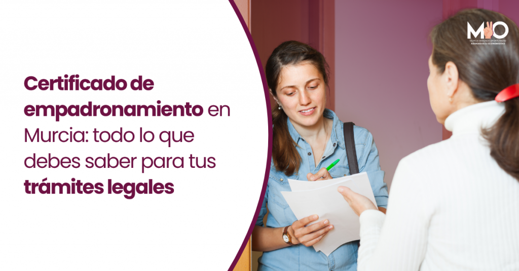 certificado de empadronamiento en Murcia