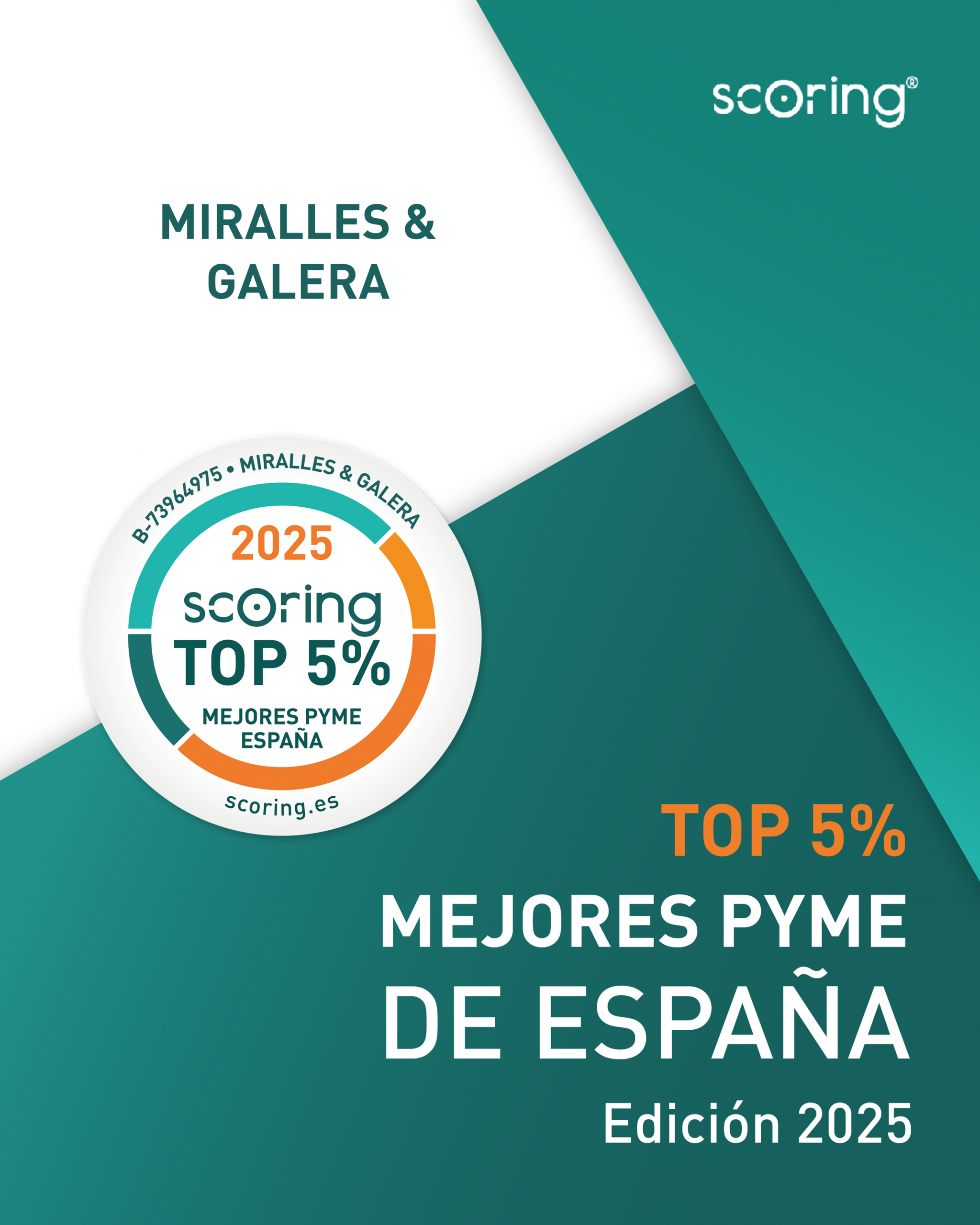 Murcia Segunda Oportunidad recibe el sello Mejor Pyme Nacional de Scoring.es