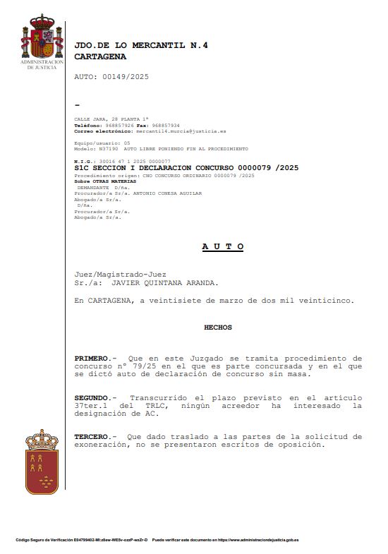 caso exito segunda oportunidad murcia